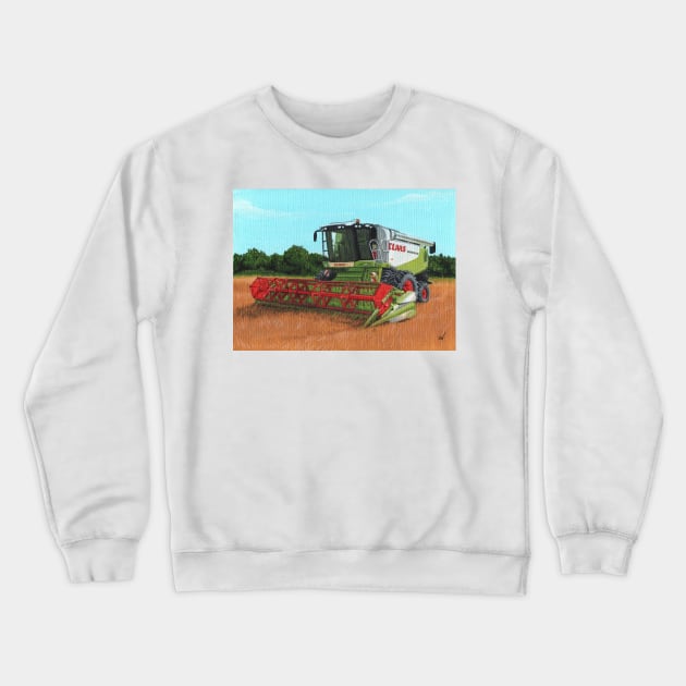 Combine Harvester Crewneck Sweatshirt by Sandra Warmerdam